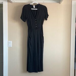 Smash + Tess Jane Romper in Barely Black